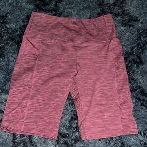 Women's Heathered Pink Bike Shorts